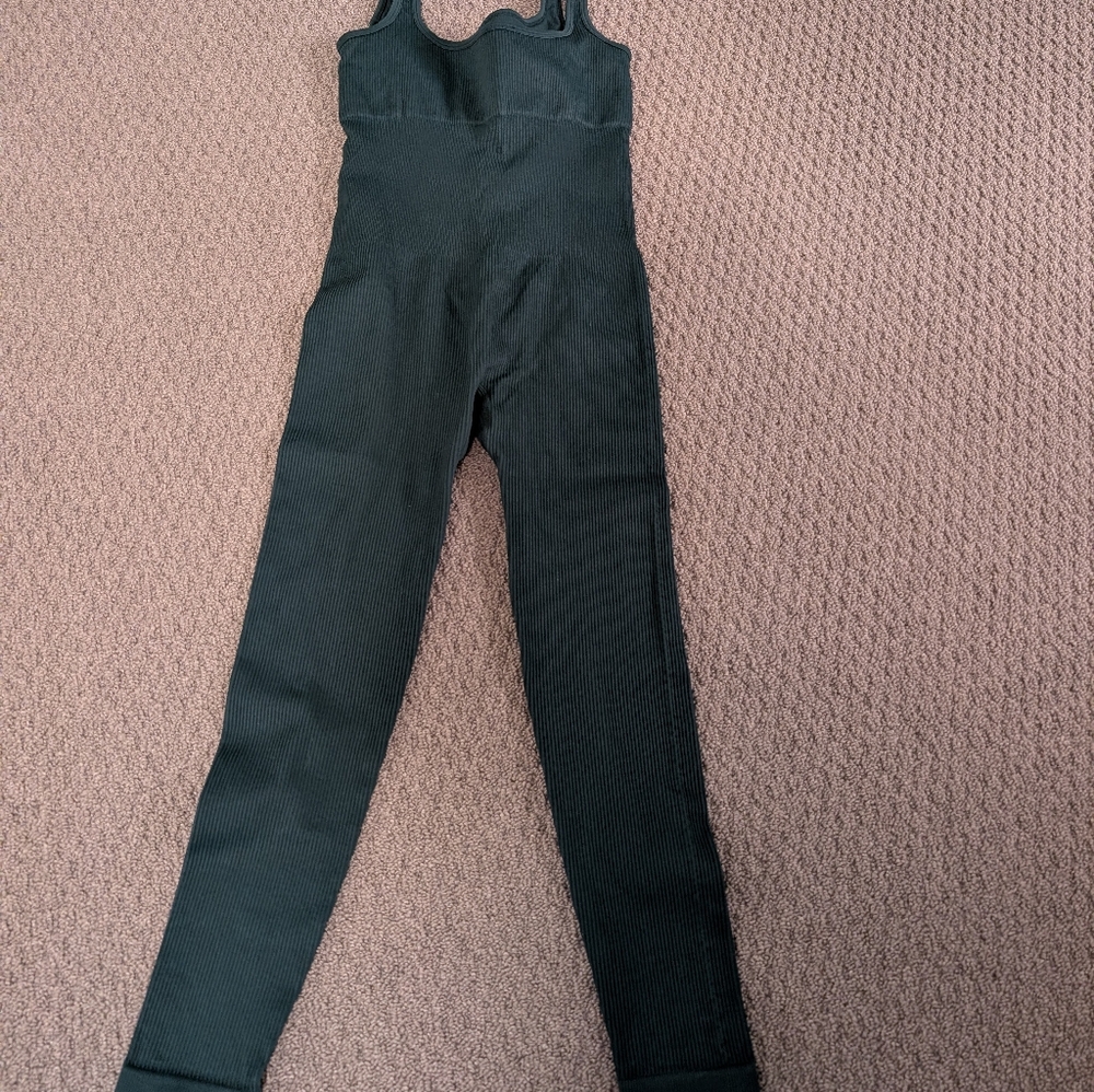 Womens Deep Teal Scoop Neck Jumpsuit
